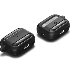 Etui Spigen Rugged Armor Apple Airpods Pro 1 / 2 Matte Black Case