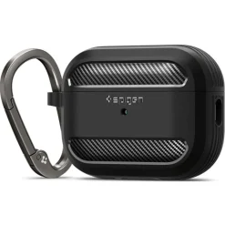 Etui Spigen Rugged Armor Apple Airpods Pro 1 / 2 Matte Black Case