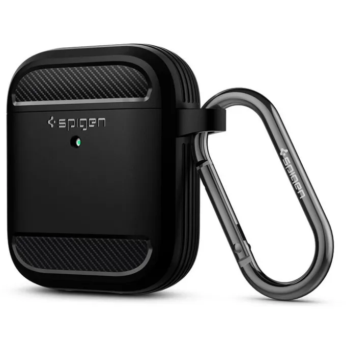 Etui SPIGEN Rugged Armor Apple Airpods Black Czarne Case
