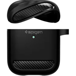 Etui SPIGEN Rugged Armor Apple Airpods Black Czarne Case