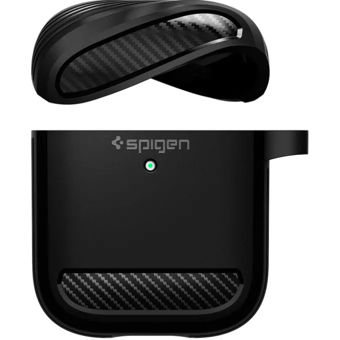 Etui SPIGEN Rugged Armor Apple Airpods Black Czarne Case