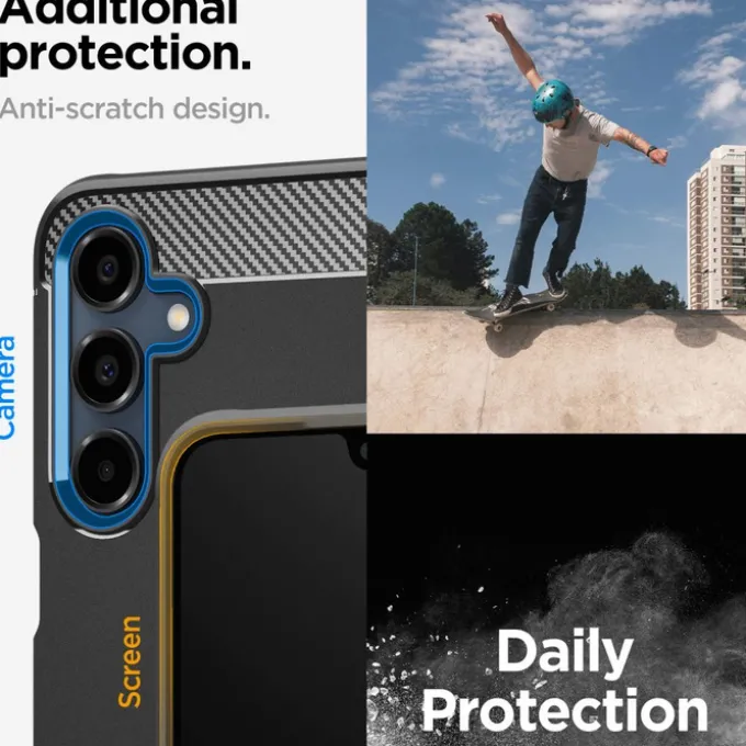 ETUI SPIGEN RUGGED ARMOR GALAXY A16 4G / 5G MATTE BLACK