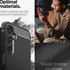 ETUI SPIGEN RUGGED ARMOR GALAXY A16 4G / 5G MATTE BLACK