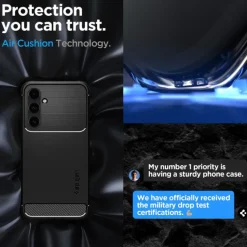 Etui Spigen Rugged Armor Galaxy S23 FE Matte Black Case