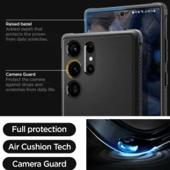 Etui Spigen Rugged Armor Galaxy S23 Ultra Matte Black Czarny Case