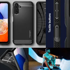 Etui SPIGEN Rugged Armor Galaxy A14 4G / Lte Matte Black