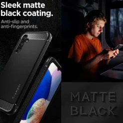 Etui SPIGEN Rugged Armor Galaxy A14 4G / Lte Matte Black