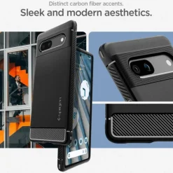 Etui Spigen Rugged Armor Google Pixel 7A Matte Black Case