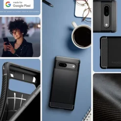 Etui Spigen Rugged Armor Google Pixel 7A Matte Black Case