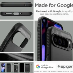 Etui SPIGEN RUGGED ARMOR GOOGLE PIXEL 9 PRO XL MATTE BLACK
