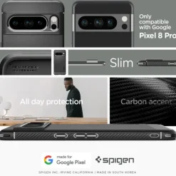 Etui Spigen Rugged Armor Google Pixel 8 Pro Matte Black Case