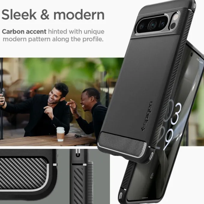 Etui Spigen Rugged Armor Google Pixel 8 Pro Matte Black Case