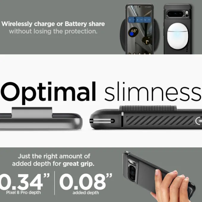Etui Spigen Rugged Armor Google Pixel 8 Pro Matte Black Case