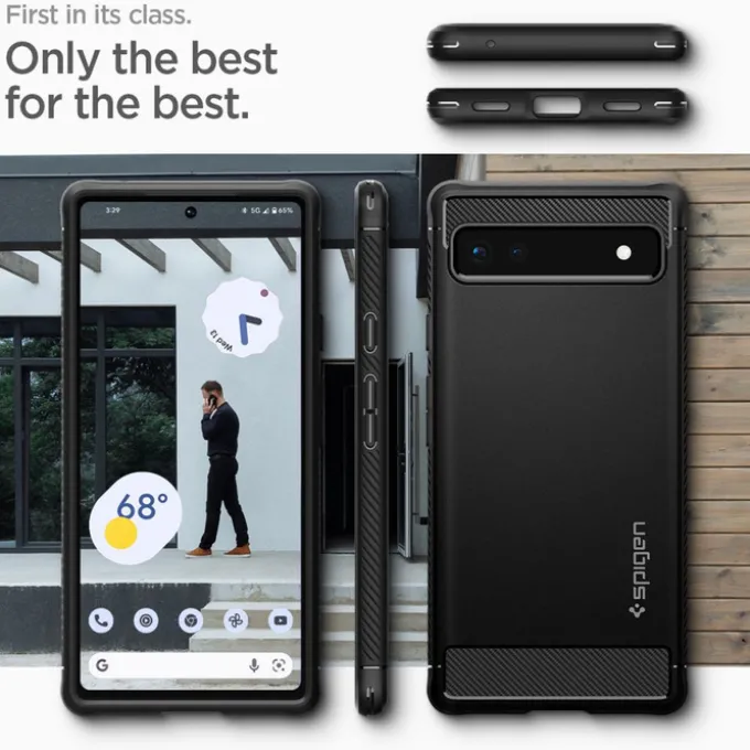 Etui Spigen Rugged Armor Google Pixel 6a Matte ETUI BLACK