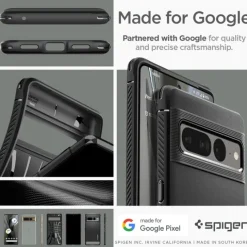ETUI SPIGEN RUGGED ARMOR GOOGLE PIXEL 7 PRO MATTE BLACK