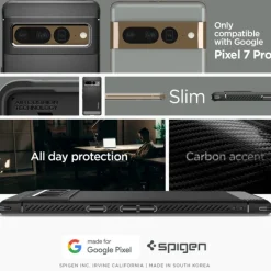 ETUI SPIGEN RUGGED ARMOR GOOGLE PIXEL 7 PRO MATTE BLACK