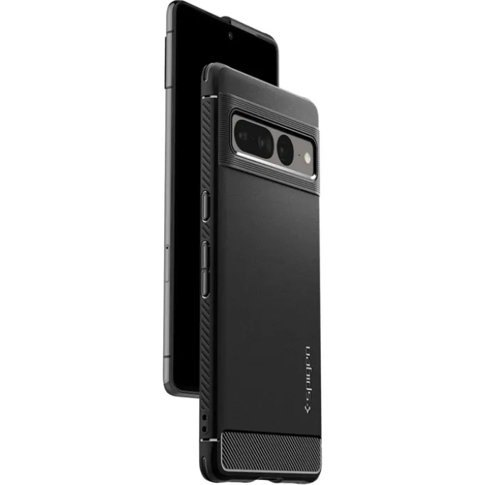 ETUI SPIGEN RUGGED ARMOR GOOGLE PIXEL 7 PRO MATTE BLACK