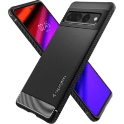 ETUI SPIGEN RUGGED ARMOR GOOGLE PIXEL 7 PRO MATTE BLACK