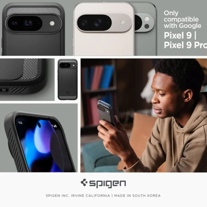 Etui SPIGEN RUGGED ARMOR GOOGLE PIXEL 9 / 9 PRO MATTE BLACK