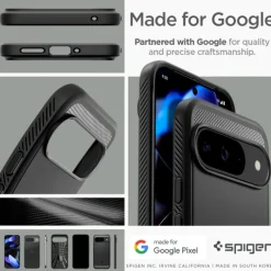 Etui SPIGEN RUGGED ARMOR GOOGLE PIXEL 9 / 9 PRO MATTE BLACK
