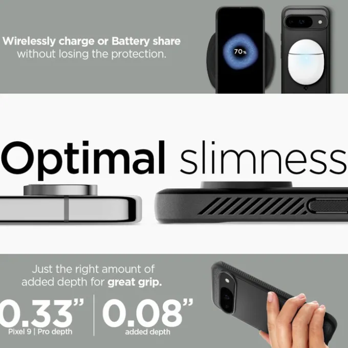 Etui SPIGEN RUGGED ARMOR GOOGLE PIXEL 9 / 9 PRO MATTE BLACK