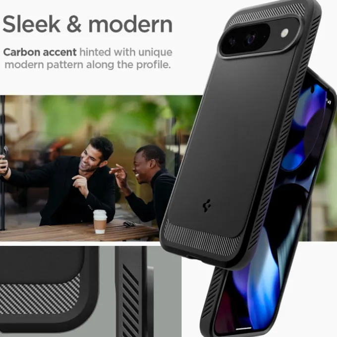 Etui SPIGEN RUGGED ARMOR GOOGLE PIXEL 9 / 9 PRO MATTE BLACK