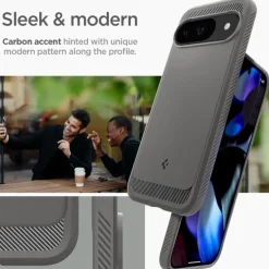 Etui SPIGEN RUGGED ARMOR GOOGLE PIXEL 9 / 9 PRO MARBLE GREY