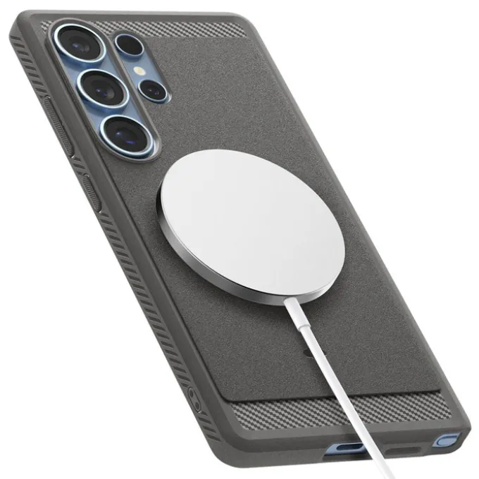 ETUI SPIGEN RUGGED ARMOR MAG MAGSAFE SAMSUNG GALAXY S25 ULTRA MARBLE GREY