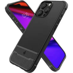 Etui Spigen Rugged Armor Mag Magsafe iPhone 15 Pro Max Matte Black Czarny Case