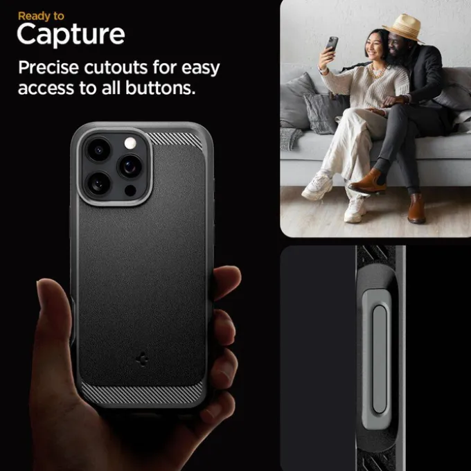 ETUI SPIGEN RUGGED ARMOR MAG MAGSAFE IPHONE 16 PRO MAX MATTE BLACK