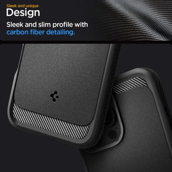 ETUI SPIGEN RUGGED ARMOR MAG MAGSAFE IPHONE 16 PRO MAX MATTE BLACK