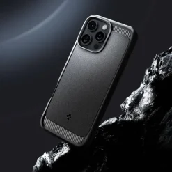 ETUI SPIGEN RUGGED ARMOR MAG MAGSAFE IPHONE 16 PRO MATOWE CZARNE