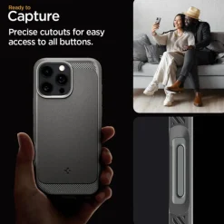ETUI SPIGEN RUGGED ARMOR MAG MAGSAFE IPHONE 16 PRO GREY