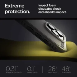 ETUI SPIGEN RUGGED ARMOR MAG MAGSAFE IPHONE 16 PRO GREY