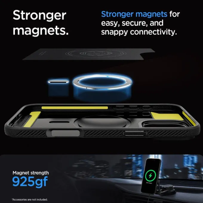 ETUI SPIGEN RUGGED ARMOR MAG MAGSAFE IPHONE 16 PRO GREY