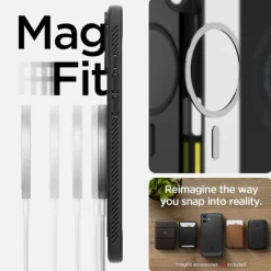 Etui SPIGEN RUGGED ARMOR MAG MAGSAFE IPHONE 16 PLUS MATTE BLACK