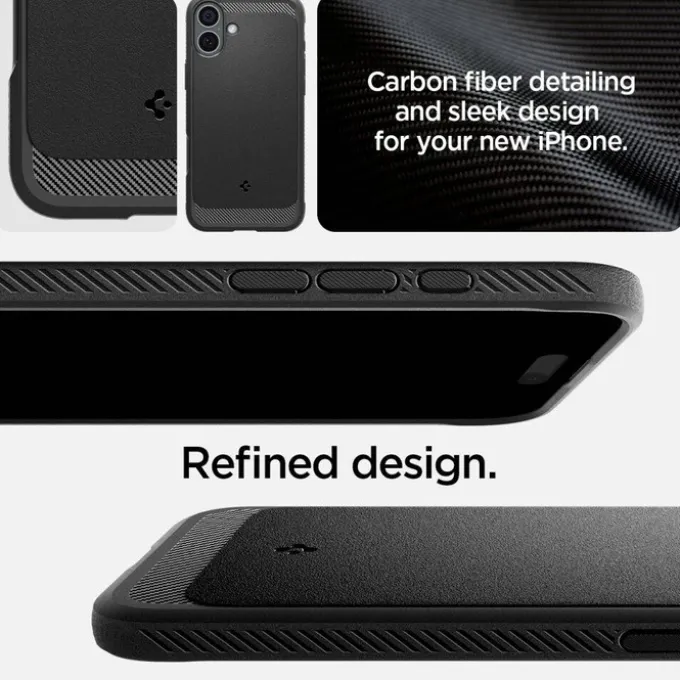 Etui SPIGEN RUGGED ARMOR MAG MAGSAFE IPHONE 16 PLUS MATTE BLACK