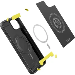 Etui Spigen Rugged Armor Mag Magsafe iPhone 14 Matte Black Czarny Case