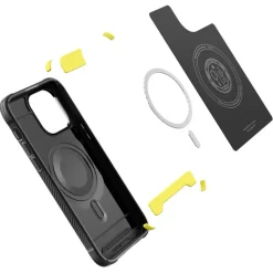 Etui Spigen Rugged Armor Mag Magsafe iPhone 14 Pro Max Matte Black Czarny Case