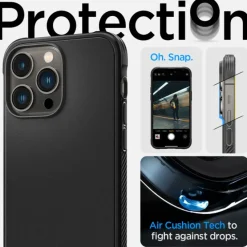 Etui Spigen Rugged Armor Mag Magsafe iPhone 14 Pro Max Matte Black Czarny Case