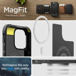 Etui Spigen Rugged Armor Mag Magsafe iPhone 14 Pro Max Matte Black Czarny Case