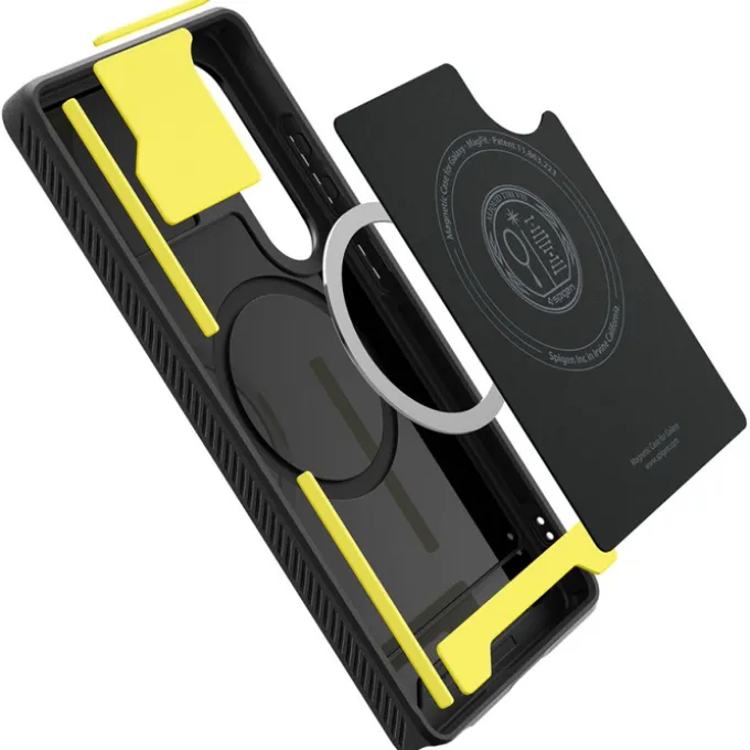 ETUI SPIGEN RUGGED ARMOR MAG MAGSAFE SAMSUNG GALAXY S25 ULTRA MATTE BLACK
