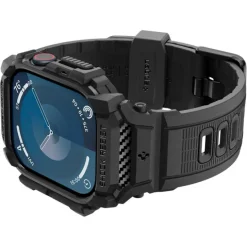 ETUI SPIGEN RUGGED ARMOR ”PRO” APPLE WATCH 10 (46 MM) MATTE BLACK