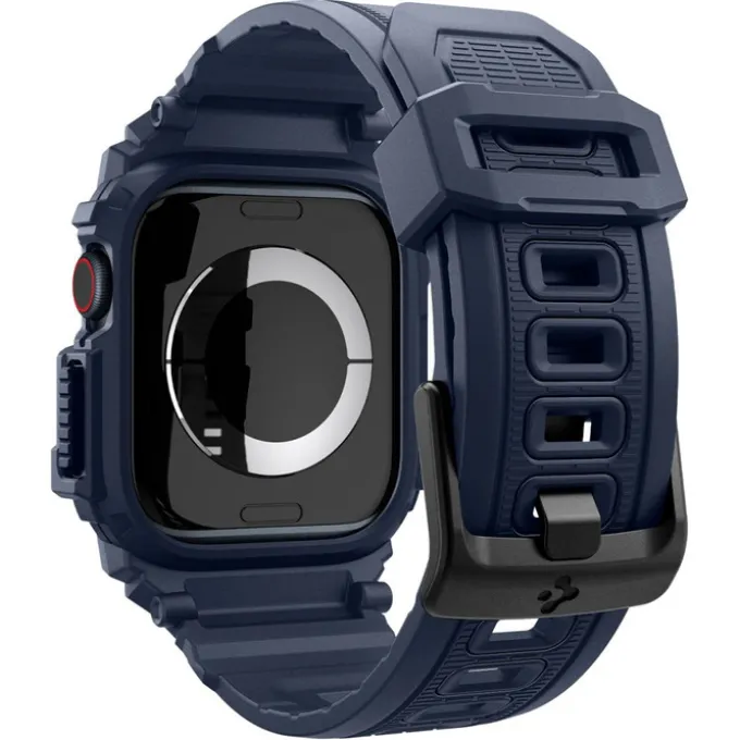 ETUI SPIGEN RUGGED ARMOR ”PRO” APPLE WATCH 10 (46 MM) NAVY BLUE