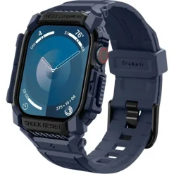 ETUI SPIGEN RUGGED ARMOR ”PRO” APPLE WATCH 10 (46 MM) NAVY BLUE