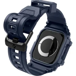 ETUI SPIGEN RUGGED ARMOR ”PRO” APPLE WATCH 10 (46 MM) NAVY BLUE