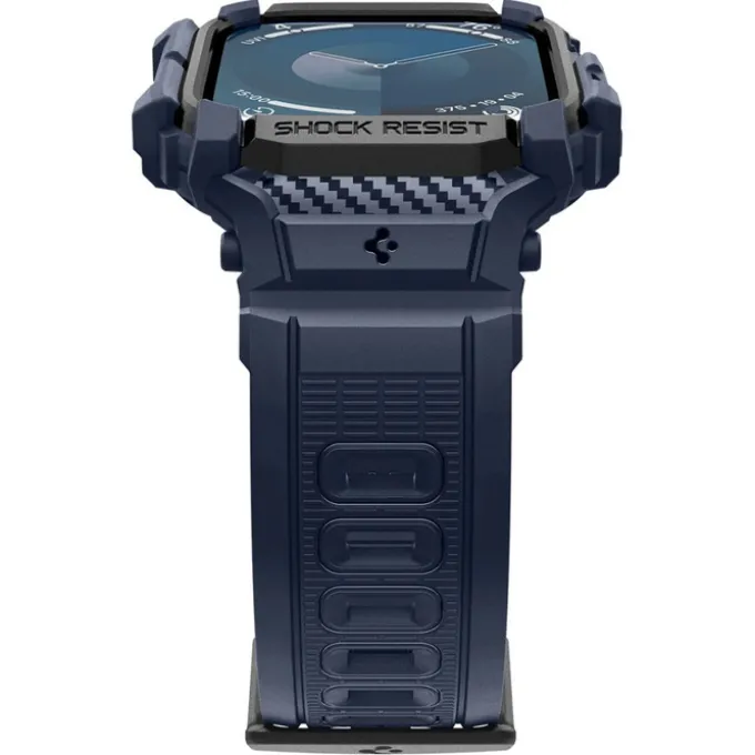ETUI SPIGEN RUGGED ARMOR ”PRO” APPLE WATCH 10 (46 MM) NAVY BLUE