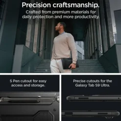 Etui Spigen Rugged Armor ”pro” Galaxy Tab S8 Ultra / Galaxy Tab S10 Ultra / Galaxy S9 Ultra 14.6 Black Case