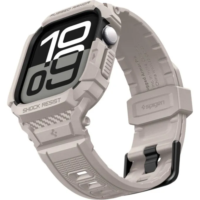 ETUI SPIGEN RUGGED ARMOR ”PRO” V2 APPLE WATCH 10 / 11 (42 MM) DUNE BEIGE