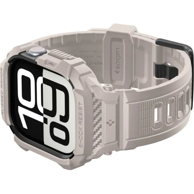 ETUI SPIGEN RUGGED ARMOR ”PRO” V2 APPLE WATCH 10 / 11 (42 MM) DUNE BEIGE
